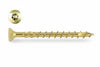 Viti Per Truciolare Testa Svasata Torx Acciaio Zincato Giallo- - Ø Mm.4,5X40 Filetto Mm.24 - Torx T25 - 200 Pezzi Ambrovit