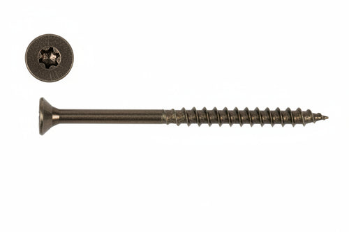 Viti Truciolare Testa Svasata Torx Acciaio Zincato Giallo Fm-Wood Pro- - Ø Mm.8X90 Filetto Mm.45 - 100 Pezzi Friulsider