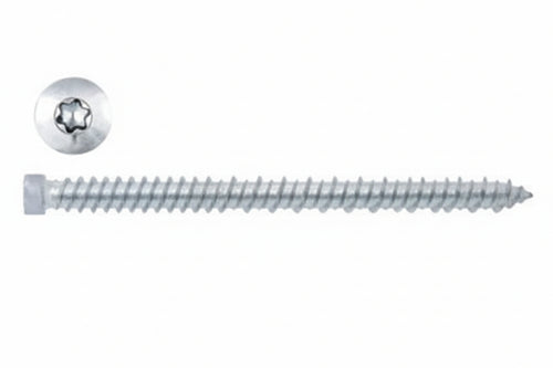 Viti Per Calcestruzzo Testa Cilindrica Torx Zincata Bianca- - Ø Mm.7,5X150 - 100 Pezzi Ambrovit