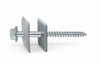 Vite Tirafondi Per Legno Autofiletante Acciaio Zincato Bianco Vl Ter- - Ø Mm.6X80 - 100 Pezzi Friulsider