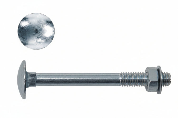 Bullone Acciaio Testa Tonda Con Dado- - Ø Mm.5X20 - 500 Pezzi Ambrovit