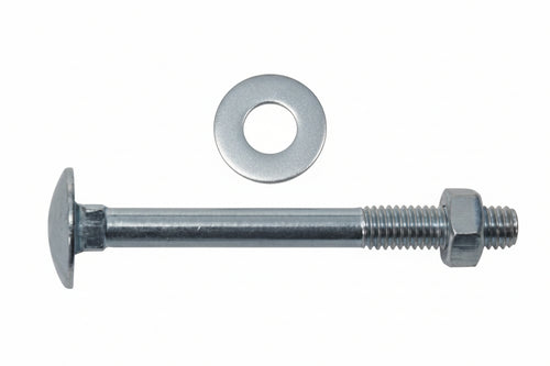 Bullone Acciaio Testa Tonda Con Dado- - Ø Mm.5X40 - 200 Pezzi Ambrovit