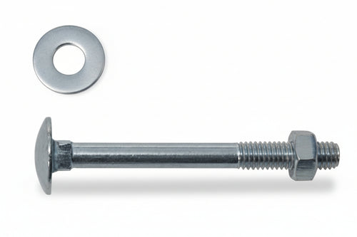 Bullone Acciaio Testa Tonda Con Dado- - Ø Mm.5X60 - 200 Pezzi Ambrovit