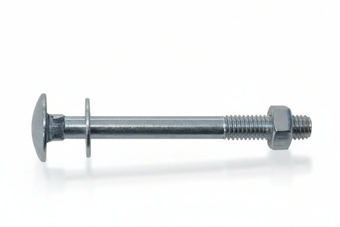Bullone Acciaio Testa Tonda Con Dado- - Ø Mm.6X20 - 500 Pezzi Ambrovit