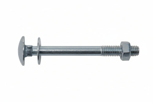 Bullone Acciaio Testa Tonda Con Dado- - Ø Mm.6X25 - 500 Pezzi Ambrovit