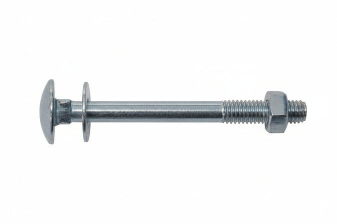 Bullone Acciaio Testa Tonda Con Dado- - Ø Mm.6X25 - 500 Pezzi Ambrovit