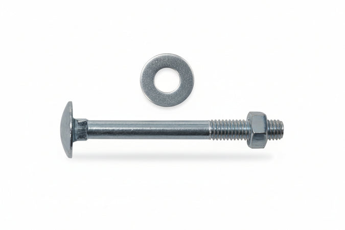 Bullone Acciaio Testa Tonda Con Dado- - Ø Mm.6X60 - 200 Pezzi Ambrovit