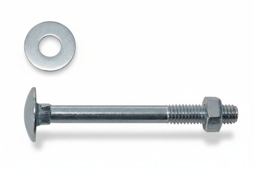Bullone Acciaio Testa Tonda Con Dado- - Ø Mm.6X70 - 200 Pezzi Ambrovit