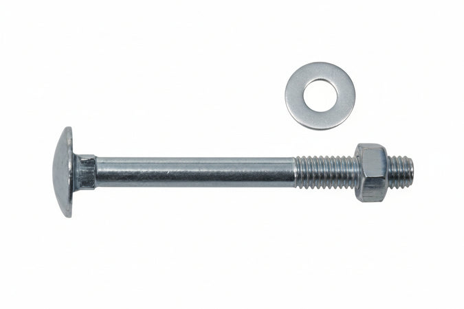 Bullone Acciaio Testa Tonda Con Dado- - Ø Mm.6X80 - 200 Pezzi Ambrovit