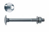 Bullone Acciaio Testa Tonda Con Dado- - Ø Mm.6X100 - 100 Pezzi Ambrovit