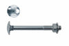 Bullone Acciaio Testa Tonda Con Dado- - Ø Mm.8X20 - 200 Pezzi Ambrovit