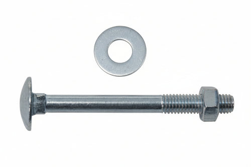 Bullone Acciaio Testa Tonda Con Dado- - Ø Mm.8X50 - 200 Pezzi Ambrovit