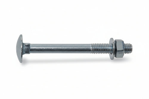 Bullone Acciaio Testa Tonda Con Dado- - Ø Mm.8X80 - 200 Pezzi Ambrovit