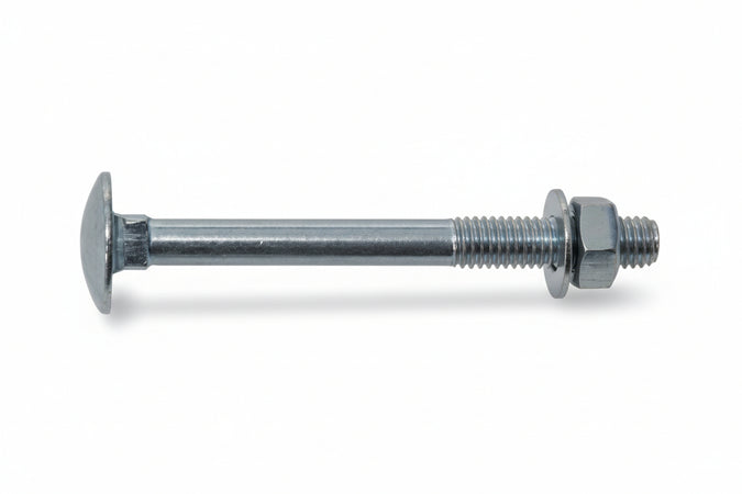 Bullone Acciaio Testa Tonda Con Dado- - Ø Mm.8X80 - 200 Pezzi Ambrovit