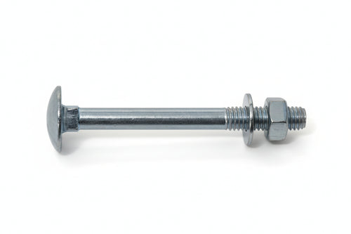 Bullone Acciaio Testa Tonda Con Dado- - Ø Mm.8X120 - 100 Pezzi Ambrovit