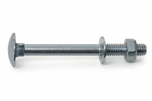 Bullone Acciaio Testa Tonda Con Dado- - Ø Mm.10X80 - 100 Pezzi Ambrovit