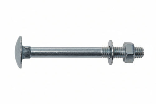 Bullone Acciaio Testa Tonda Con Dado- - Ø Mm.10X100 - 100 Pezzi Ambrovit