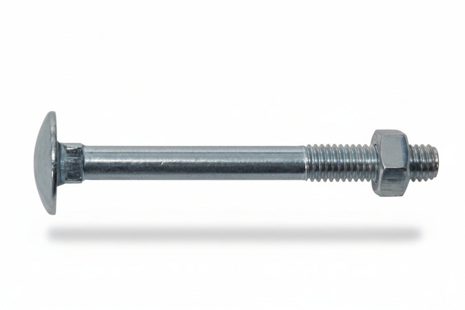 Bullone Acciaio Testa Tonda Con Dado- - Ø Mm.10X160 - 50 Pezzi Ambrovit
