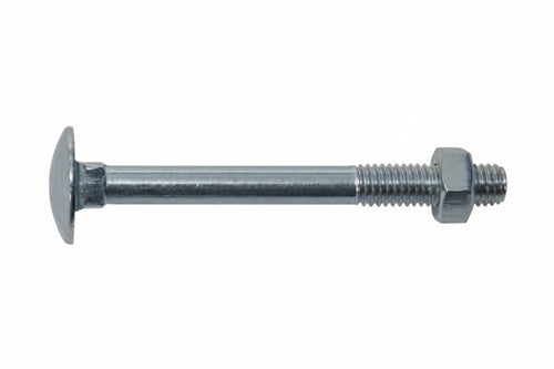 Bullone Acciaio Testa Tonda Con Dado- - Ø Mm.10X180 - 50 Pezzi Ambrovit
