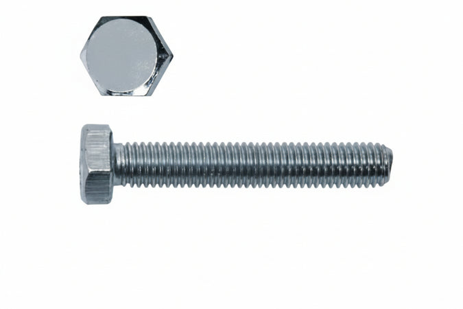 Viti Per Metallo 8.8 Testa Esagonale Interamente Filettate- - Ø Mm.6X50 - 200 Pezzi Ambrovit