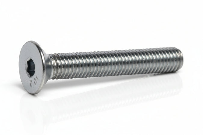 Viti Per Metallo 10.9 Testa Svasata Piana Cava Esagonale- - Ø Mm.12X40 - 100 Pezzi Ambrovit