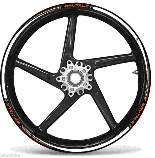 KIT STRISCE ADESIVE compatibili per MOTO MV AGUSTA BRUTALE stickers CERCHI 17