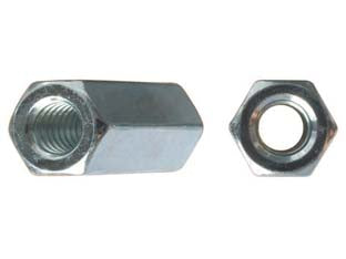 Manicotto Esagonale Di Giunzione Filettato Zincato- - M 8 Ø Mm.13X40 - 50 Pezzi Ambrovit