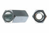 Manicotto Esagonale Di Giunzione Filettato Zincato- - M 12 Ø Mm.19X40 - 25 Pezzi Ambrovit