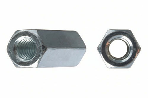 Manicotto Esagonale Di Giunzione Filettato Zincato- - M 12 Ø Mm.19X40 - 25 Pezzi Ambrovit