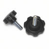 Volantino Con Perno Filettato In Abs Nero- - Ø Volantino Mm.30, Perno M6 - 10 Pezzi