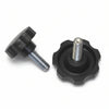 Volantino Con Perno Filettato In Abs Nero- - Ø Volantino Mm.40, Perno M8 - 10 Pezzi
