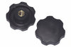 Volantino Con Bussola In Ferro Filettata In Abs Nero- - Ø Volantino Mm.30, Bussola M8 - 10 Pezzi