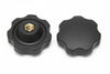 Volantino Con Bussola In Ferro Filettata In Abs Nero- - Ø Volantino Mm.50, Bussola M10 - 10 Pezzi