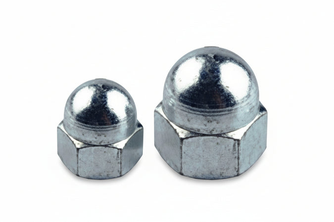 Dado Cieco Zincato Din 1587- - Ø Mm.20 - 25 Pezzi Ambrovit