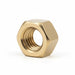 Dado Esagonale Medio In Ottone- - Mm.10 - 25 Pezzi