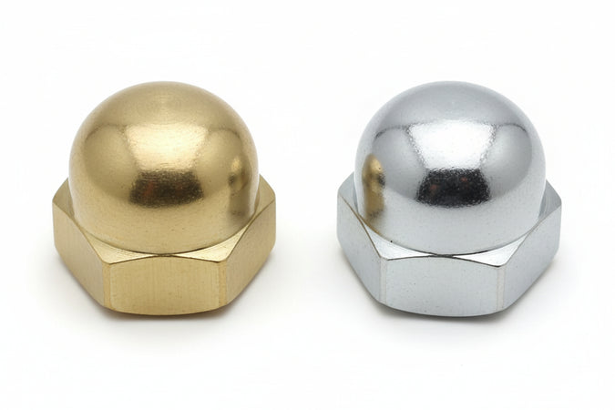 Dado Cieco In Ottone- - Ø Mm.6 In Ottone - 100 Pezzi