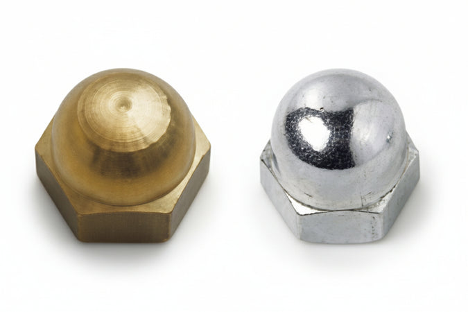 Dado Cieco In Ottone- - Ø Mm.10 In Ottone - 50 Pezzi