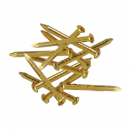 Chiodi Testa Bombata Acciaio Ottonato- - N° 12 Lunghezza Mm.25 - 1 Kg