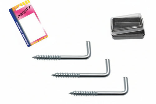 Rampini A Vite In Acciaio Zincato In Blister- - Mm.2,5X30, In Bl.12 Pz. - 12 Blister