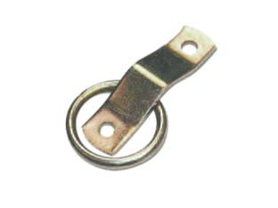 Cavallotto Semplice Con Anello Saldato Acciaio Zincato- - Mm.80X20X3 - 50 Pezzi