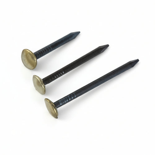 Chiodi Acciaio Testa Ottone- - Mm.2X35 In Conf.100 Pz. - 10 Scatola