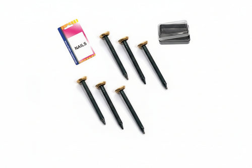 Chiodi In Acciaio Testa Ottone In Blister- - Mm.25 In Bl.15 Pz. - 12 Blister