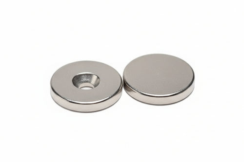 Calamite Tonde Con Foro Svasato In Neodimio Extra Forti- - Mm.15X3 - 35 Pezzi