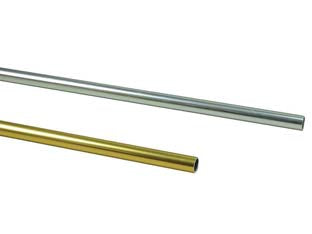 Tubo Alluminio- - Mt.2H. Ø Mm.12,5 Alluminio Cromo - 5 Pezzi