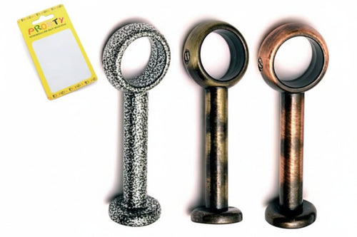 Mensolina Lunga Anticata- - Cm.4 Ferro Battuto Conf. Bl.2 Pz. - 1 Blister