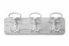 Portabiti Shabby Chic 3 Posti Bianco- - Cm.48X16,5H. - 2 Pezzi