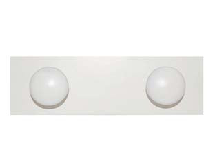 Appendiabiti In Legno 2 Posti Bianco Cm.9X29