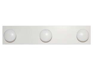 Appendiabiti In Legno 3 Posti Bianco Cm.9X44