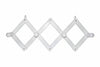 Appendiabiti Estensibile In Legno 4 Posti Bianco Cm.24X50