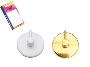 Gancio Per Bris Bris Tondo In Metallo In Blister- - Oro, In Bl. 2 Pz. - 12 Blister